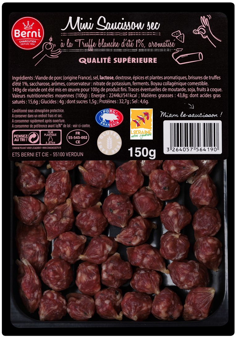 Saucisson sec en tranches - Saint alby - 150 g