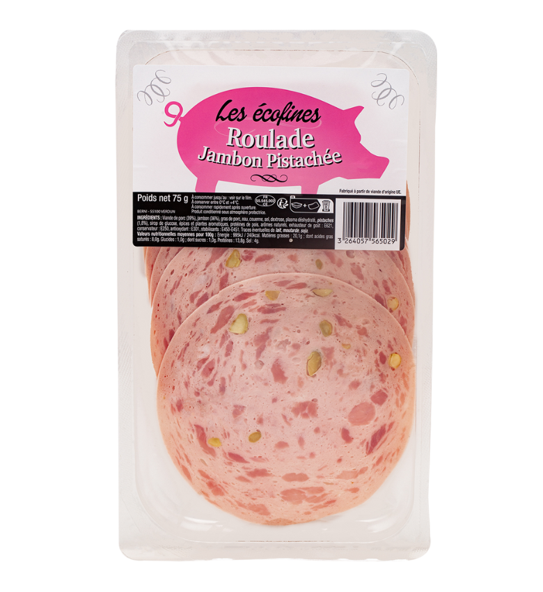 Roulade au jambon pistachée - Berni