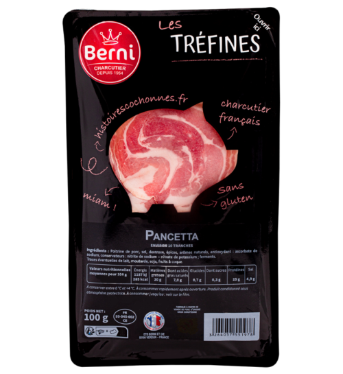 packshot pancetta Berni gamme tréfines