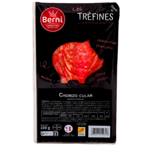 packshot Chorizo cular tranché Berni gamme tréfines
