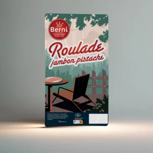 packshot Roulade au jambon pistachée écofines Berni