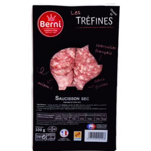 Packshot saucisson sec Berni gamme tréfines