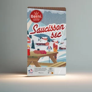 packshot Saucisson sec 60g Berni gamme écofines
