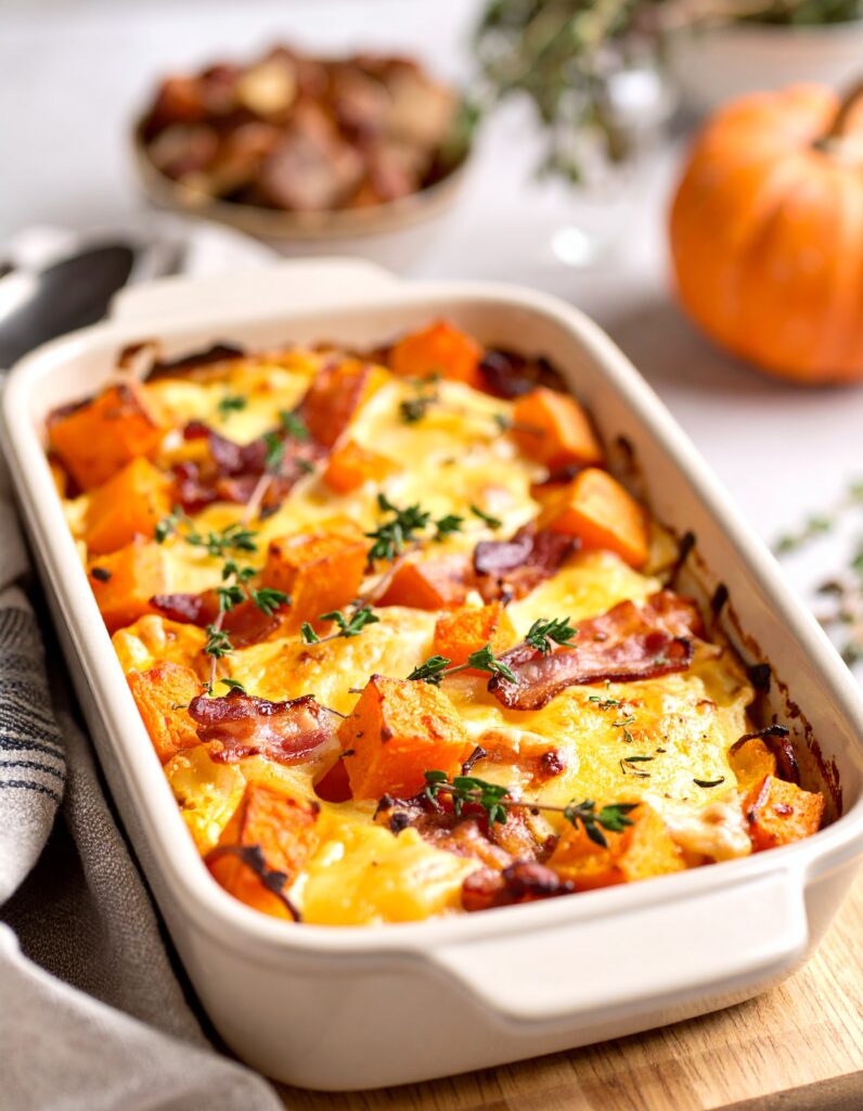 gratin-courge-butternut-bacon - Berni