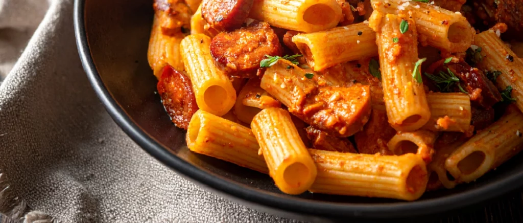 photo ia recette pâtes au chorizo Berni