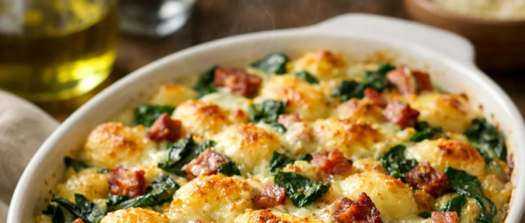 recette-rapide-hiver-gratin-gnocchis-pancetta-epinards