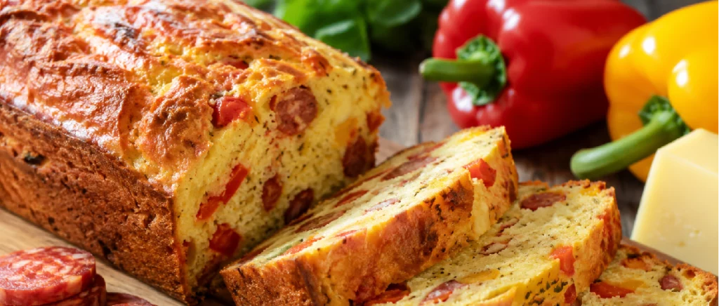 Cake au Chorizo, Comté & Poivrons - Berni - Recette - image IA